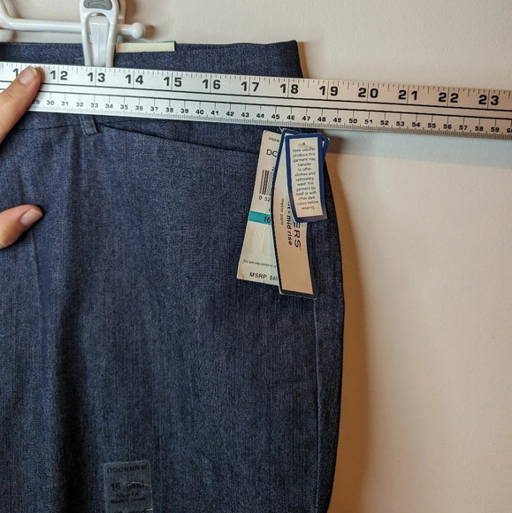 NWT Dockers Dark Denim Ideal Fit Stretch Metro Pant Jeans 16 Med Straight  Leg - Picture 10 of 10